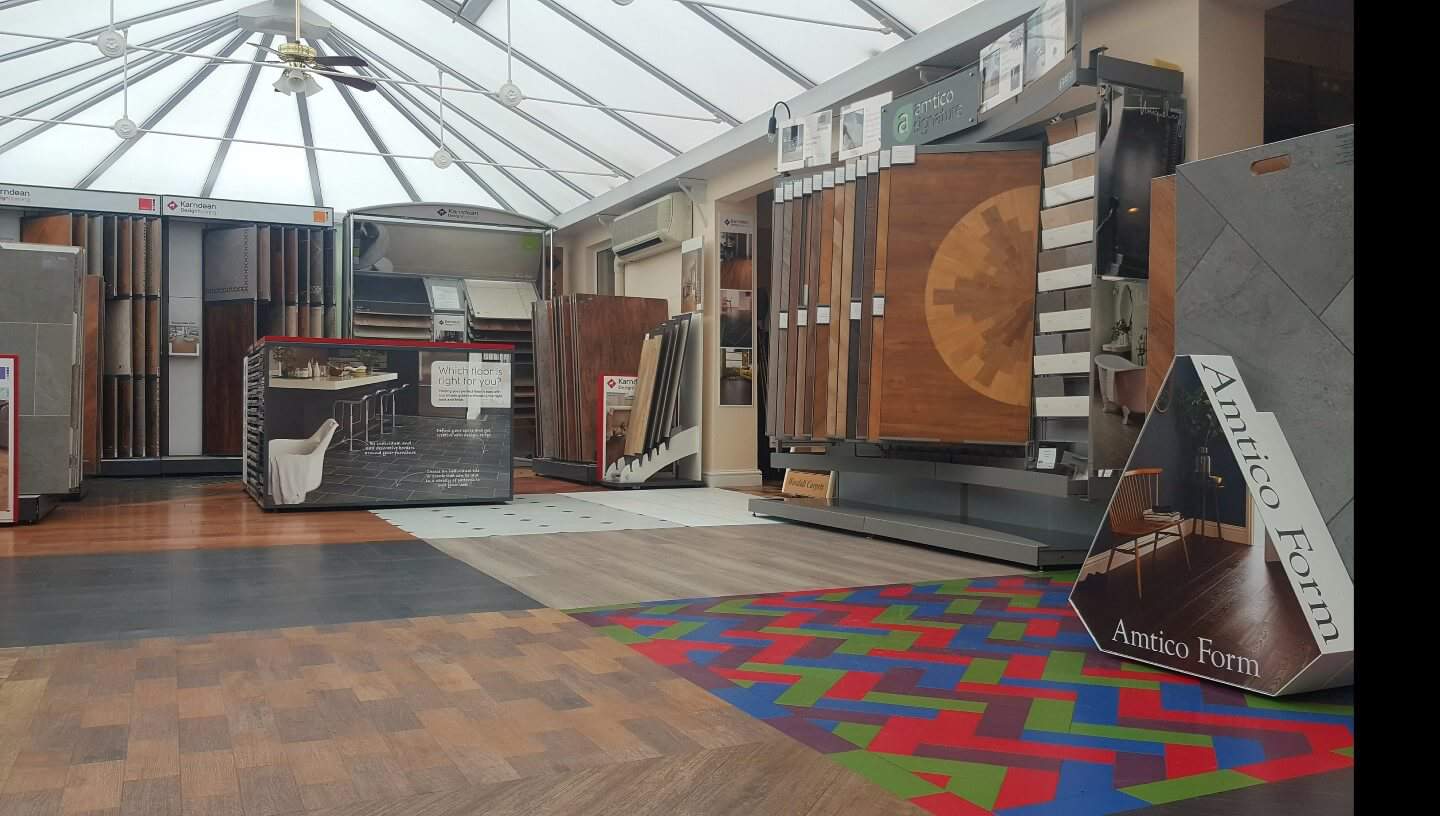 Amtico Form and Karndean displays in the Cooper & Williams showroom